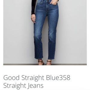 Good American Good Straight 358 blue, size 14